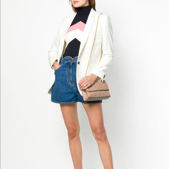 Tory Burch Leather Fleming Convertible Small ShoulderBag With Studs Pink Blush - Picture 14 of 14